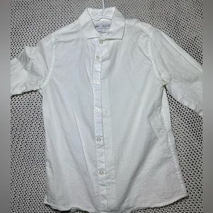 KIDS SIZE 7 long sleeve shirt white ZARA